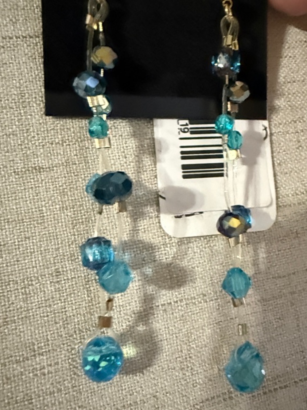 “Invisible” Blue Crystal Dangle Earrings - Women Jewelry